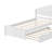 Twin Size 2 Drawers L-shaped Platform Beds with Trundle and Built-in Table-79433333