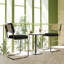 Tabouret de bar / tabouret de bar en acier inoxydable avec dossier en rotin - ensemble de 2-35622322