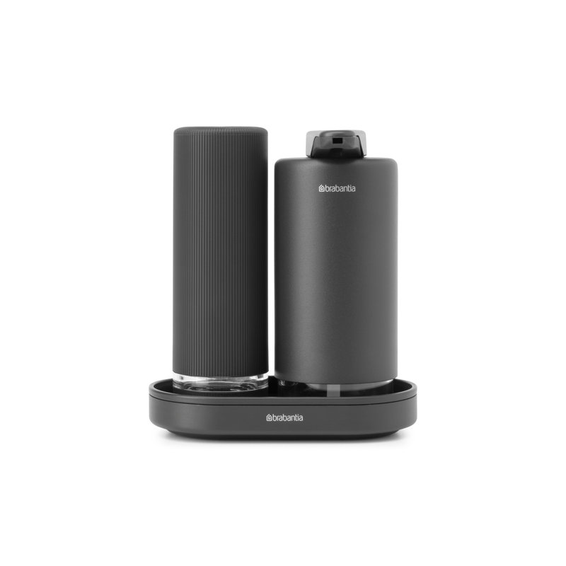 Brabantia Sinkstyle Soap Dispenser Set, 2x 200 ml , Mineral Infinite Grey