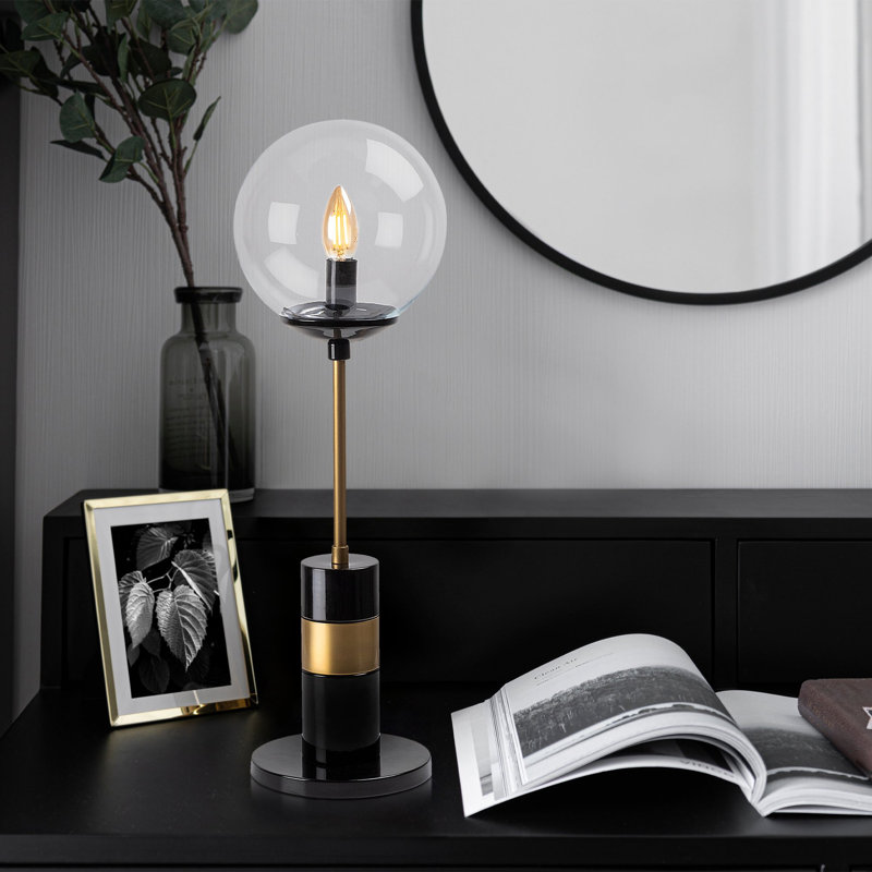 Lampe de table Bono, Transparent