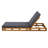 LOUNGE CHAISE SET, ACACIA SOLID WOOD WITH LOUNGE CUSHION (DARK GREY & TRIPLE FOLD) - MATCHING CREAM VERSION AVAILABLE-1823477601