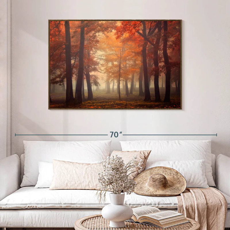 Feel, 25" X 17", Floating Frame Walnut