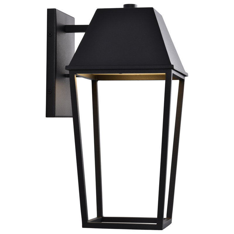 Colt - 10 Watt - Integrated LED Outdoor Lantern - Matte Black Finish, 15.5'' H x 7.38'' W x 9'' D