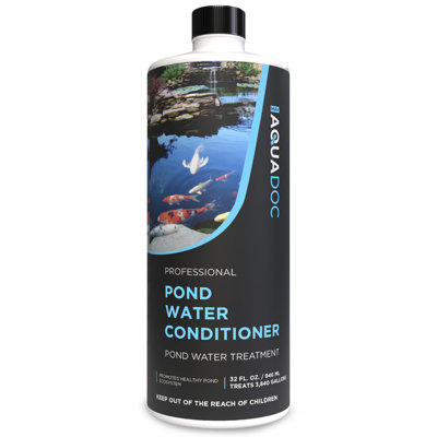 AquaDoc Fish Pond Water Conditioner - 32oz - Pond Dechlorinator for Outdoor Ponds - Made in USA