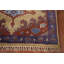 Tapis de couloir oriental géométrique vert traditionnel 3 x 10