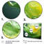«Green and Yellow Harmonious Chaos II - Abstract Collages», ensemble de 4 pièces d'art mural-1311495959