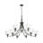 Corder 9 Light Chandelier with Hammered Water Glass Shade-1162742526