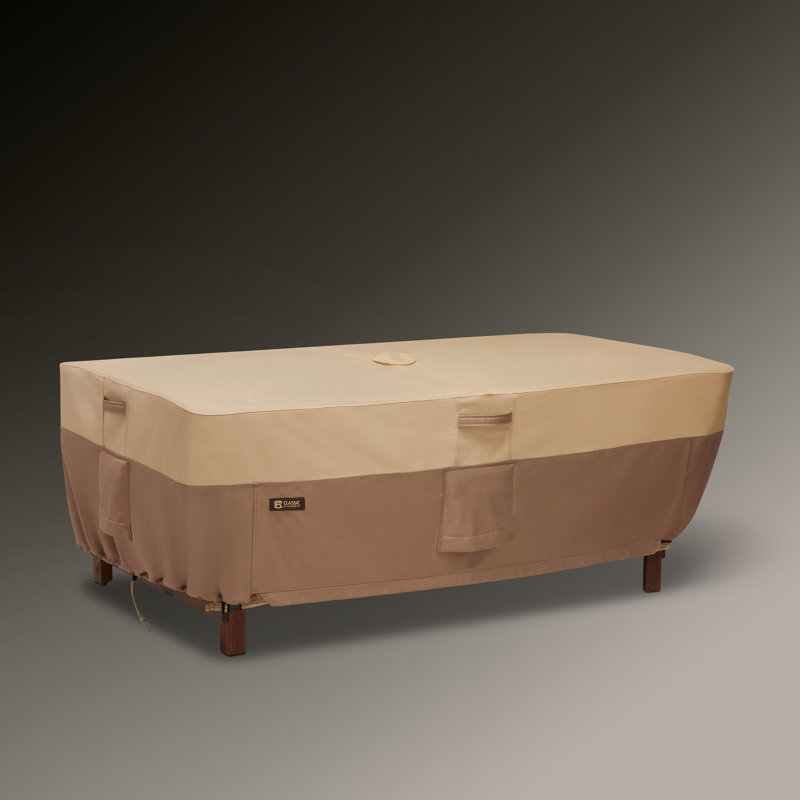 Veranda Outdoor Patio Table Cover, 24" H x 44" W x 72" D