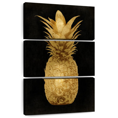 Yarlin Gold Pineapple On Black I