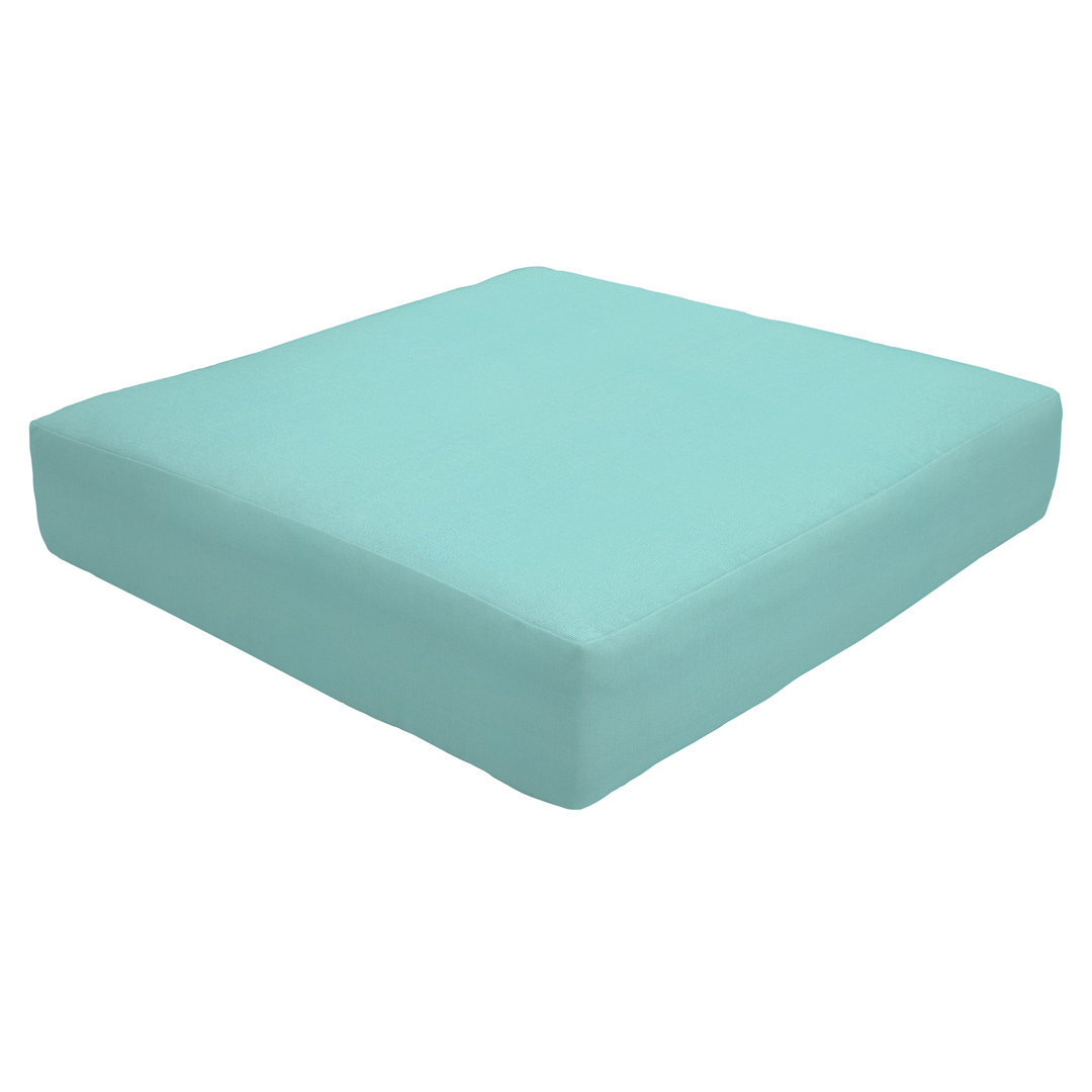 Knife Edge Indoor/Outdoor Sunbrella Ottoman Cushion Eddie Bauer 