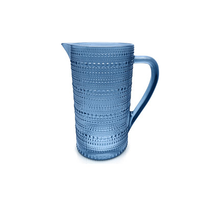 Blue Hobnail Pitcher