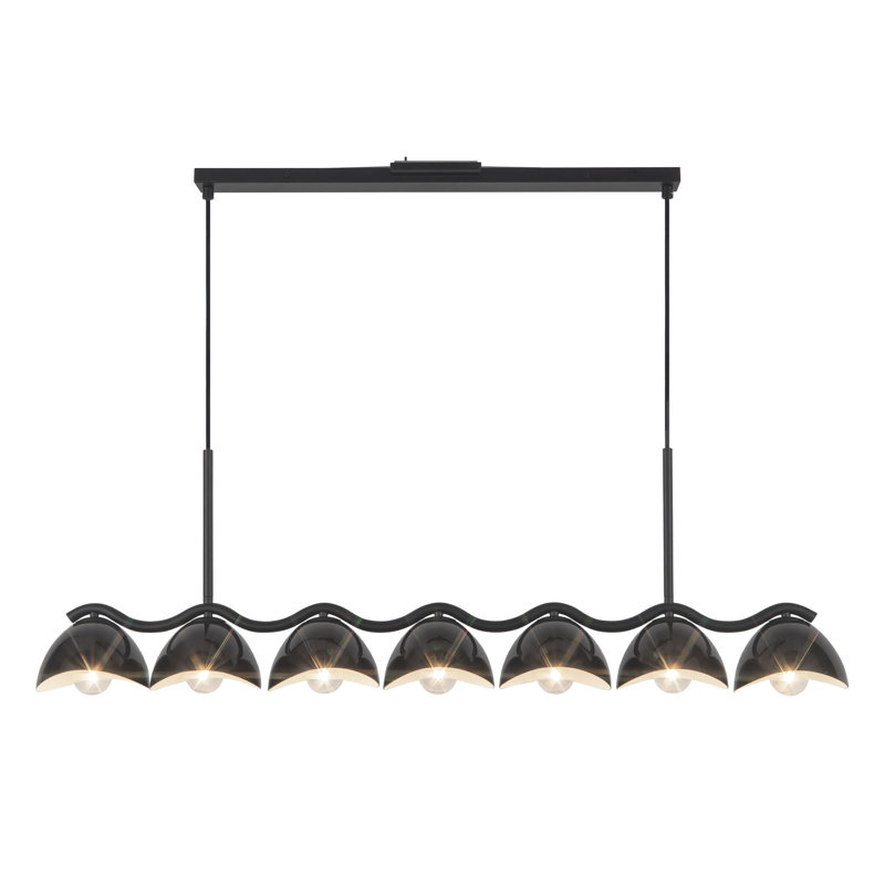 Luminaire suspendu linéaire noir 42 po Atlas