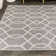 Wincott Ogee Fretwork Dark Gray/Cream Rug