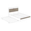 Full Size Metal Platform Bed Frame With Trundle And USB Ports-1993780330