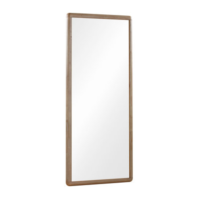 Miroir de plancher en bois gingembre Bemment Furano