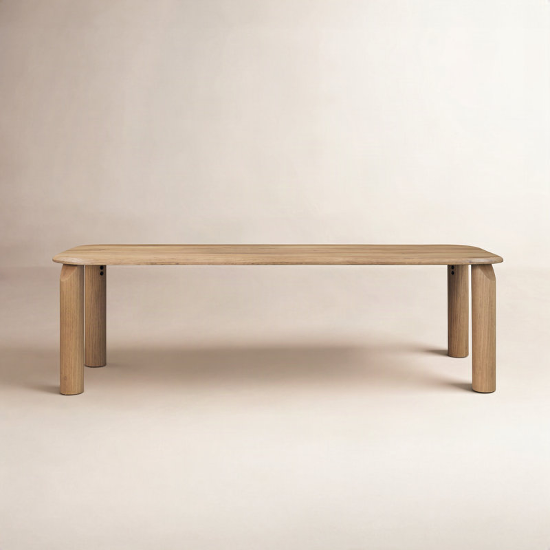 Table de salle à manger Vienna Vienna, Naturel, H 30 po x L 86,61 po x l 39,37 po