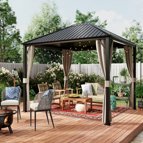 Back Deck With tent