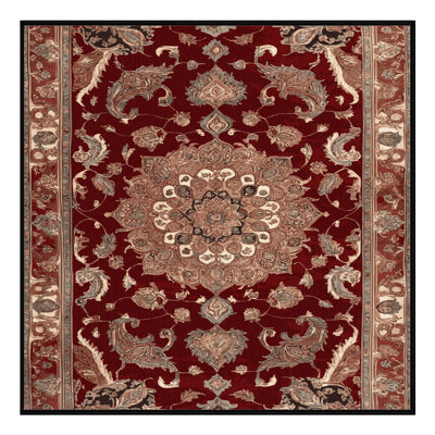 Tapis brun lavable à la machine