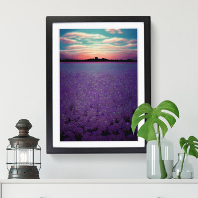 FRM-V0523-259X Bluebell Field View - Single Picture Frame Print