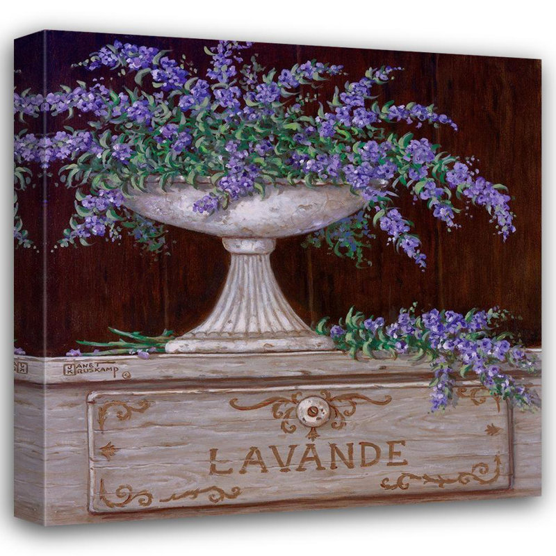 «Red Barrel Studio®» par Kruskamp, galerie d'art sur toile tendue par Janet, Paquet de Lavande, H 20 po x l 20 po