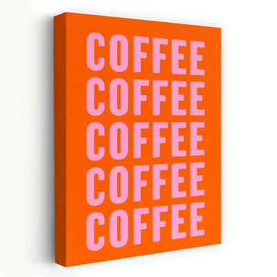 Bold Coffee Typography Bold Minimalist Modern Wall Art Print