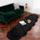 Soft Fluffy Black Faux Sheepskin Area Rug