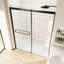 56"-60"W X 76"H Bypass Sliding Shower Door Soft Close Quick-Install With Lifetime Maintenance-free Rollers