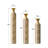 metal centre vases with growing vine patterns, set of 3