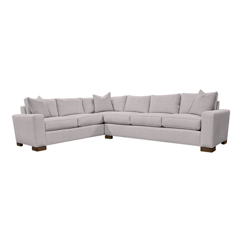 Claremont Corner Sectional, Nadia Linen Linen Blend, Havana