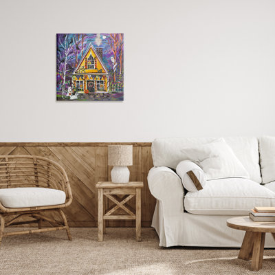 Halloween Costume Party House Canvas, design by Estelle Grengs