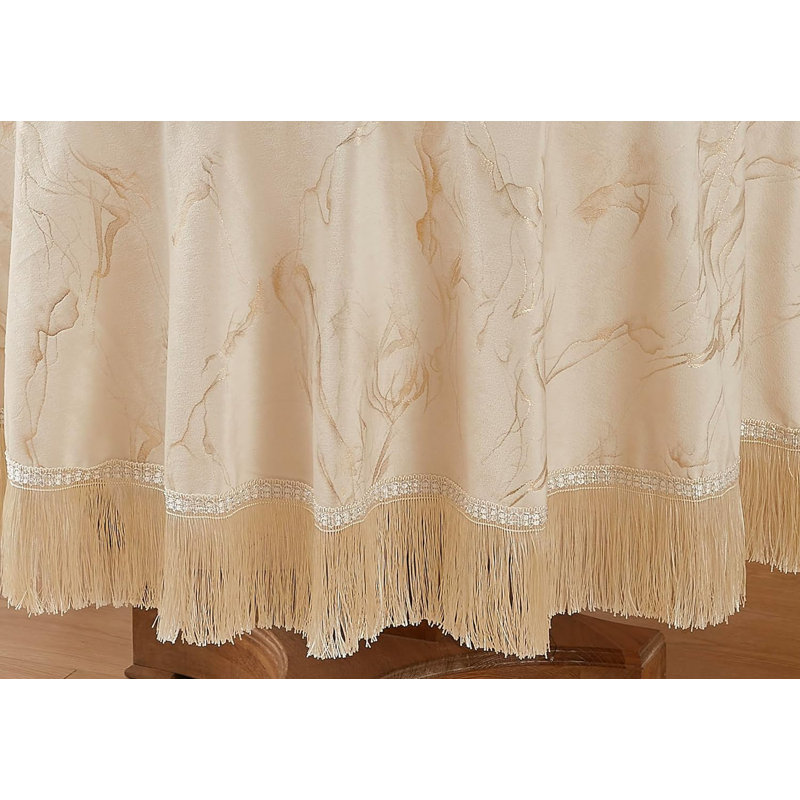 Nappe Kist, Beige, Rond 90 po