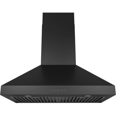 Hauslane 30" Stainless Steel Convertible Wall Range Hood with Baffle Filter