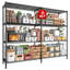 62.9"h X 15.8"d Heavy Duty Adjustable Wire Shelving Unit,4-tier Commercial & Home Storage Rack