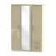 Yvette 3 Door Manufactured Wood Wardrobe-23704772-18860455