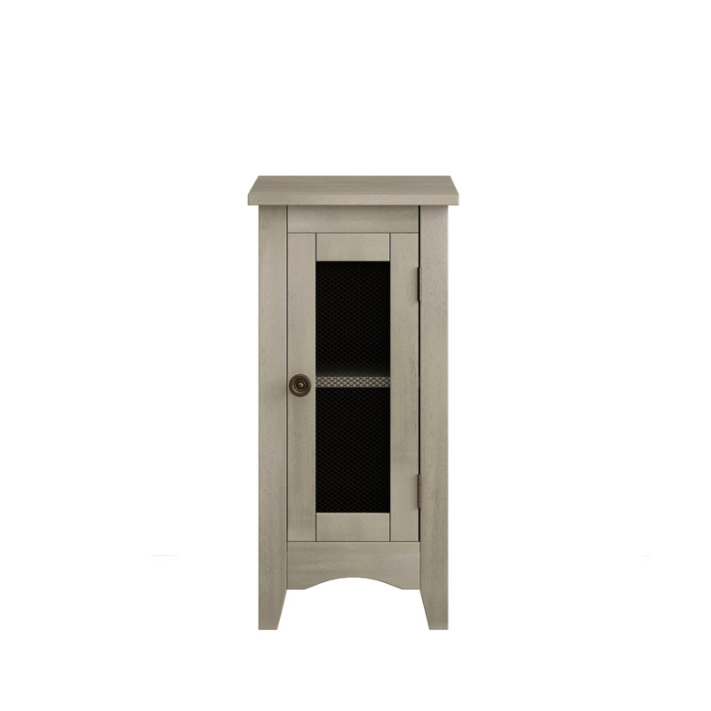 Table d'appoint rectangulaire étroite, placage noir uni, Gris antique