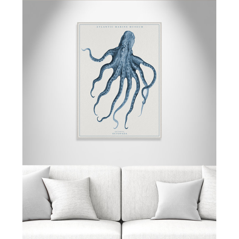 Atlantic Marine Museum Octopus I - impression, H 36 po x l 40 po x P 1,38 po, Toile