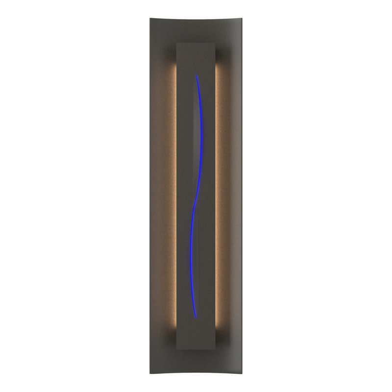 Gallery Dimmable 8 Lbs Flush Mount Scone, Dark Smoke, Blue