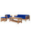 Summer 4 Piece Rattan Sunbrella Sofa Set with Cushions-116975656-116975657