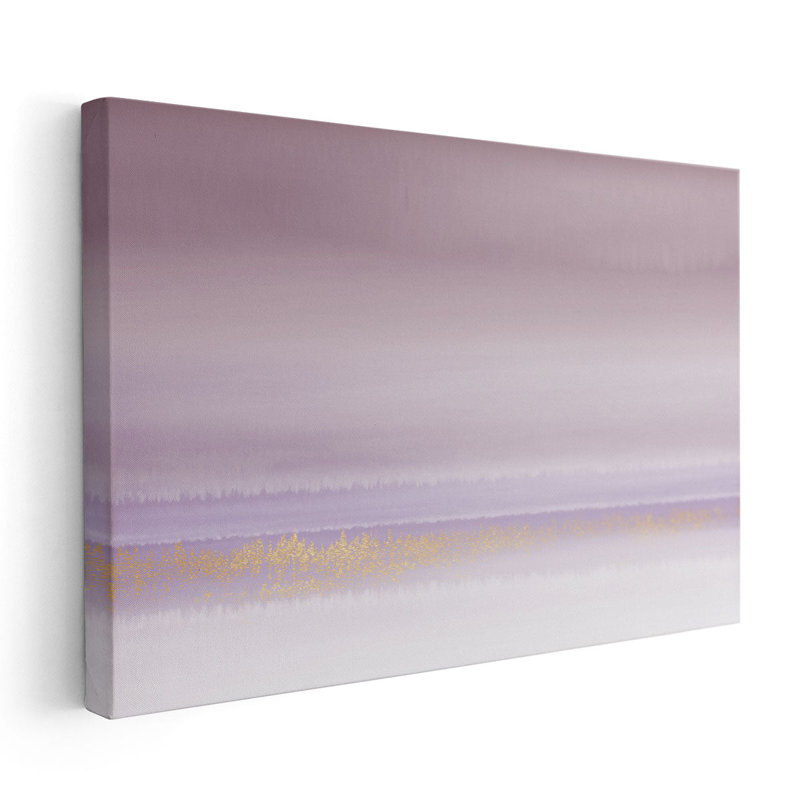 Lilas horizon 3 - reproduction d'art sur toile, H 32 po x l 48 po