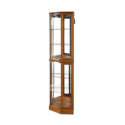 Vitrine en bois manufacturé H 72 po x l 26 po