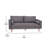 Joeleen Compact Faux Linen Upholstered Sofa with Wooden Legs-961586713