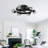 25.8''  Industrial Ceiling Fan With Remote Control