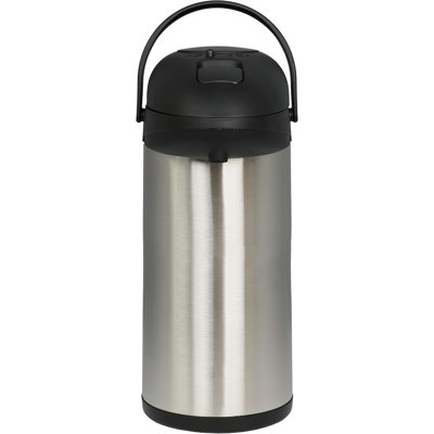 3.17 Quart Stainless Steel Airpot Hot Water Dispenser – Insulated Coffee & Tea Beverage Dispenser With Pump Lever, Hot & Cold Drink Server For Events, Office & Home