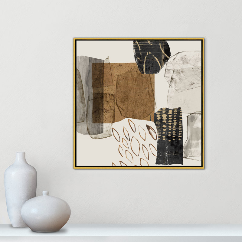 Shape of Formation I - reproduction carrée par Casa Fine Arts, Or, H 31,5 po x l 31,5 po