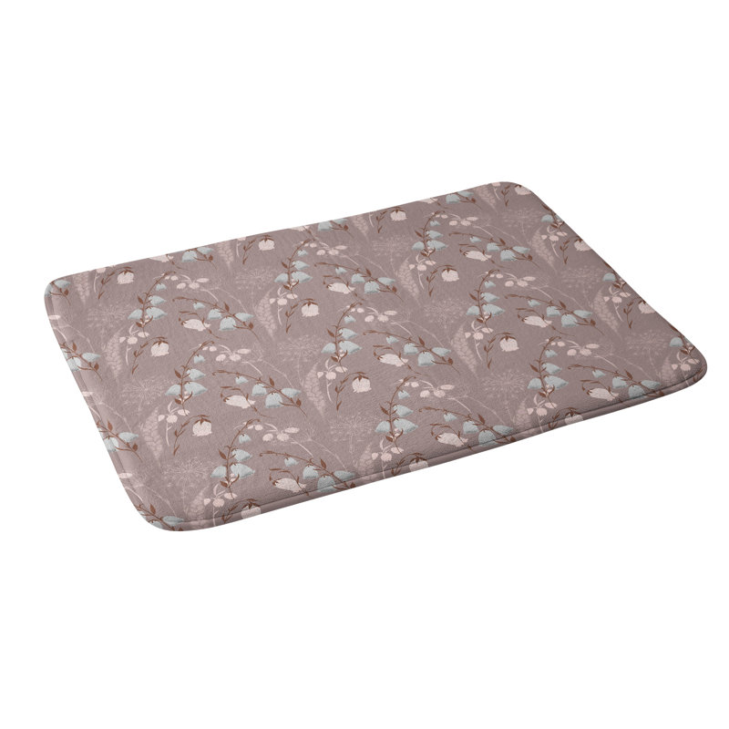 Tapis de bain iveta abolina charlotte fields, Bleu / Gris