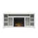 Shrader TV Stand for TVs up to 80" with Electric Fireplace Included