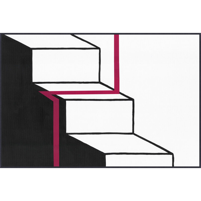 «Stepping Lines 1» par Mat Sanders, reproduction sur toile flottante