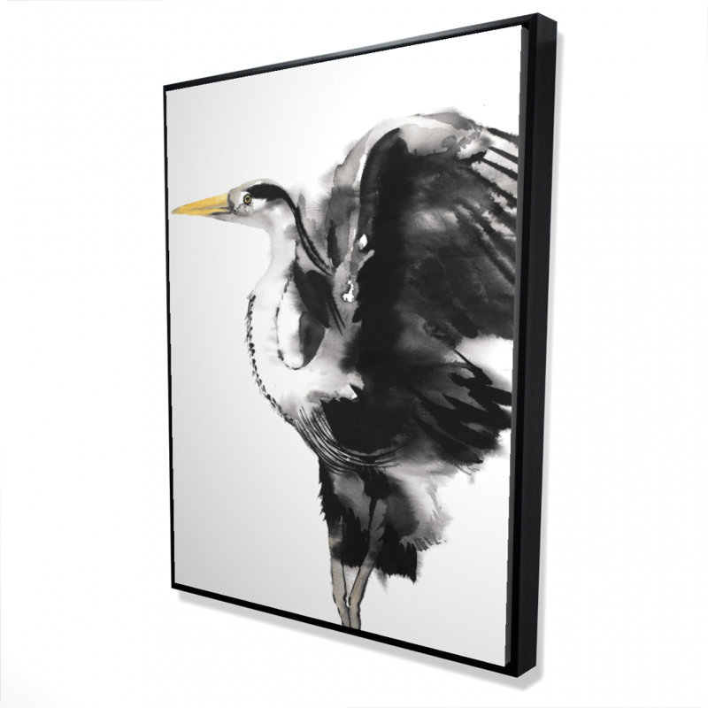 Heron Print On Canvas