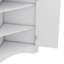 Armoire de rangement autoportante triangulaire avec tablettes réglables-566482379