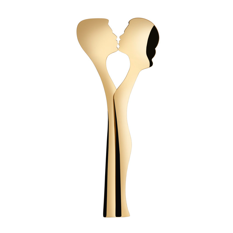 Abbraccio Salad Servers Gold, Gold